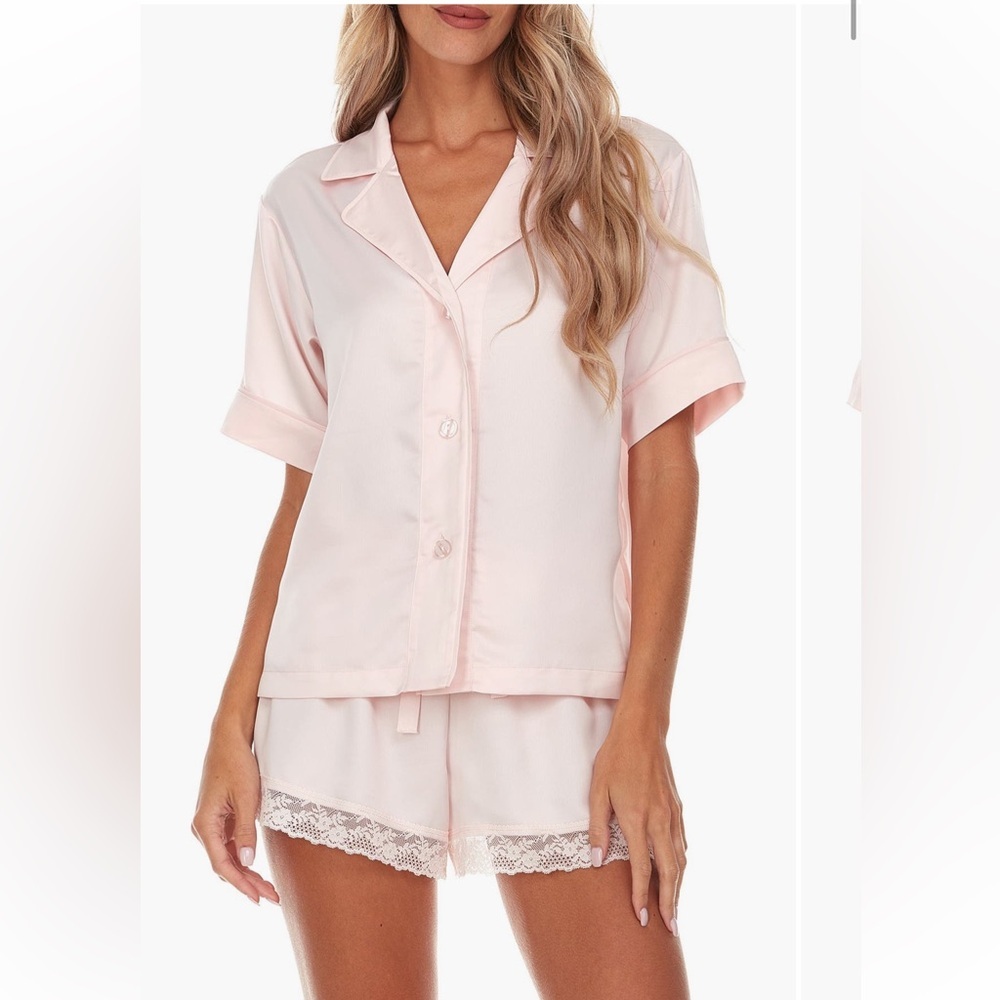 Flora Nikrooz Selena Satin Charmeuse Short Pajamas